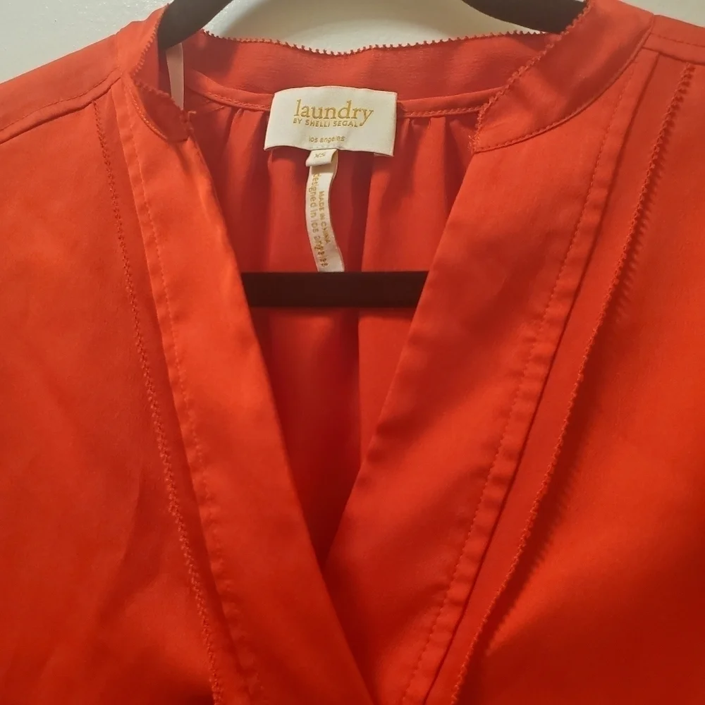 Laundry Red V-Neck Top - Goji Berry - Picture 6 of 13